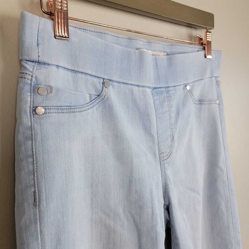 Liverpool 8 Sienna Ankle Legging Light Blue Wash Mid Rise Pull On Skinny Jeans - Picture 4 of 13